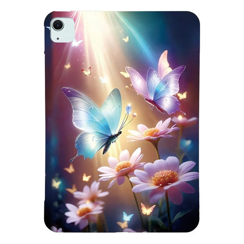 Tablet Case For iPad Air 11 (2026) / (2025) / (2024) / Air (2022) / (2020) Pattern Printing Slim Soft TPU Cover - Butterfly Floral - 1