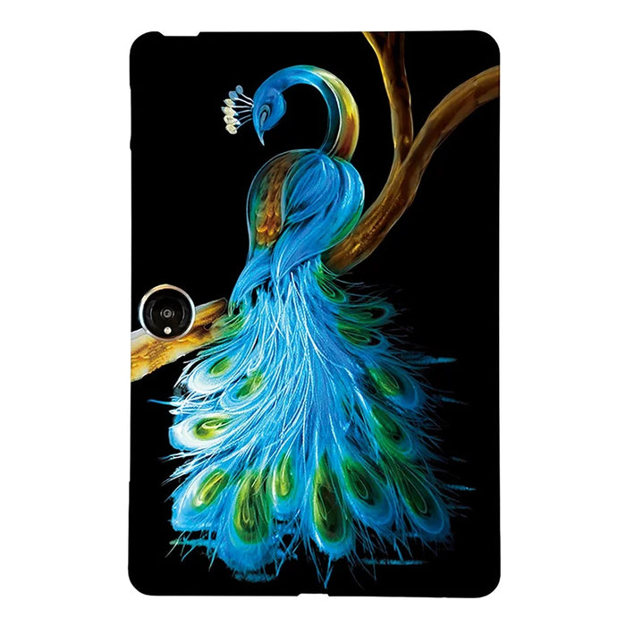 For OnePlus Pad 2 Case Pattern Printing Slim Soft TPU Tablet Cover - Peacock - 1