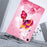 For Samsung Galaxy Tab A9+ Case Pattern Printing Slim Soft TPU Tablet Cover - Pink Butterfly - 3