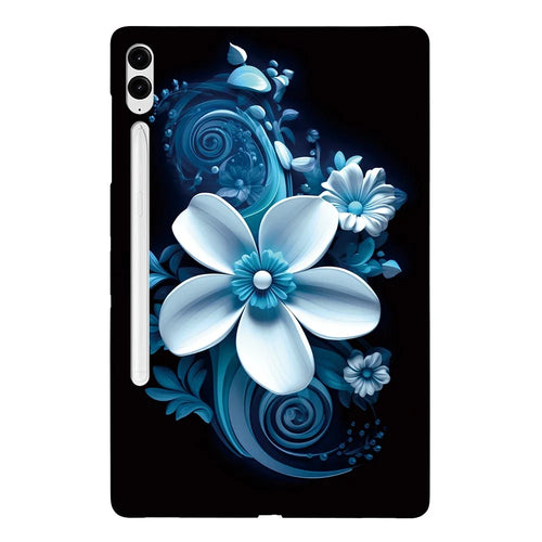 Tablet Case For Samsung Galaxy Tab S10+  /  S9+  /  S9 FE+ Pattern Printing Slim Soft TPU Cover - Black Orchid - 1