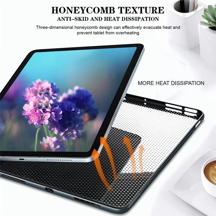 For Samsung Galaxy Tab S10 FE+ Case Pattern Printing Slim Soft TPU Tablet Cover - Peacock - 5