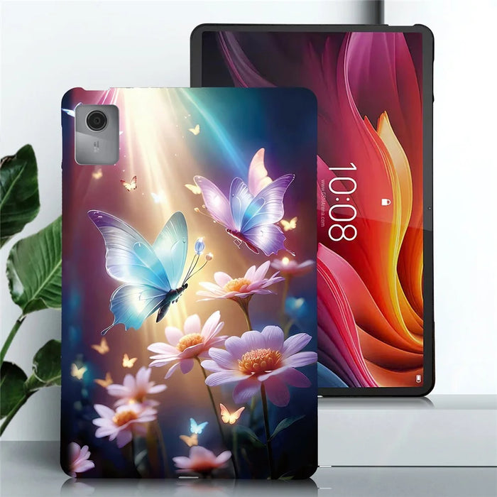 For Lenovo Tab K11 Gen 2 / Idea Tab / Xiaoxin Pad 11 2025 Case Pattern Printing Slim Soft TPU Tablet Cover - Butterfly Floral - 2