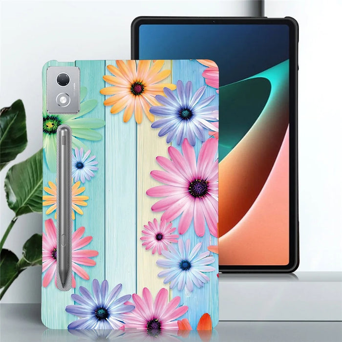For Lenovo Tab P12 Pro 12.7 2025  /  Xiaoxin Pad Pro 12.7 (2025) Case Pattern Printing Slim Soft TPU Tablet Cover - Sunflower - 2