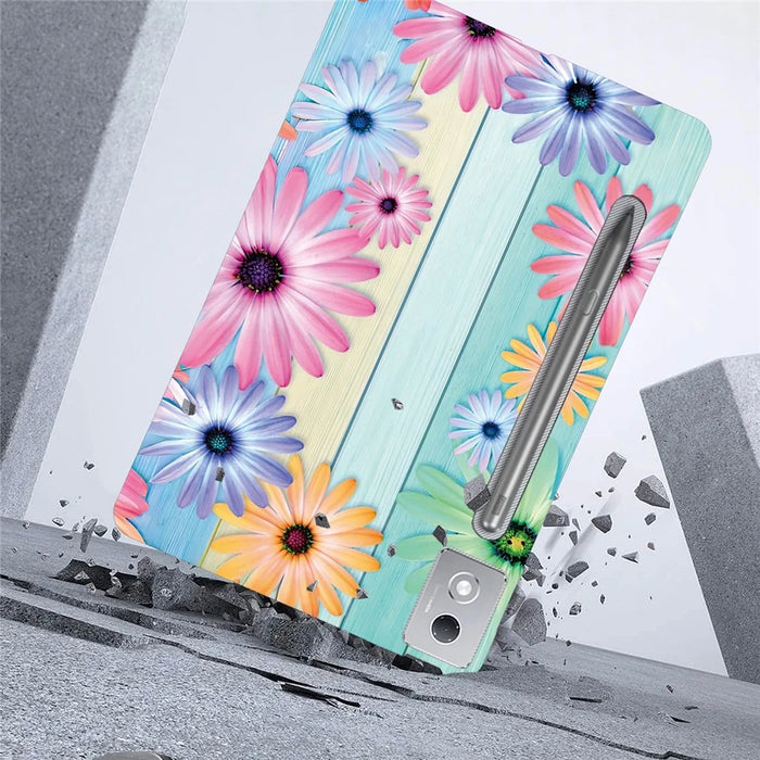 For Lenovo Tab P12 Pro 12.7 2025  /  Xiaoxin Pad Pro 12.7 (2025) Case Pattern Printing Slim Soft TPU Tablet Cover - Sunflower - 3