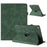Tablet Case for iPad 9.7-inch (2018) / (2017) / iPad Air 2 / Air (2013) Rotating Stand Solid Color PU Leather Cover - Green - 1