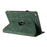 Tablet Case for iPad 9.7-inch (2018) / (2017) / iPad Air 2 / Air (2013) Rotating Stand Solid Color PU Leather Cover - Green - 4