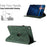 Tablet Case for iPad 9.7-inch (2018) / (2017) / iPad Air 2 / Air (2013) Rotating Stand Solid Color PU Leather Cover - Green - 6