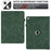 Tablet Case for iPad 9.7-inch (2018) / (2017) / iPad Air 2 / Air (2013) Rotating Stand Solid Color PU Leather Cover - Green - 7