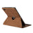 For Samsung Galaxy Tab A11+ / A9+ Case Rotating Stand Solid Color PU Leather Tablet Cover - Brown - 5