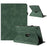 Tablet Case for Samsung Galaxy Tab A7 10.4 (2020) T500 T505 Rotating Stand Solid Color PU Leather Cover - Green - 1
