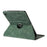 Tablet Case for Samsung Galaxy Tab A7 10.4 (2020) T500 T505 Rotating Stand Solid Color PU Leather Cover - Green - 5