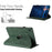 Tablet Case for Samsung Galaxy Tab A7 10.4 (2020) T500 T505 Rotating Stand Solid Color PU Leather Cover - Green - 6