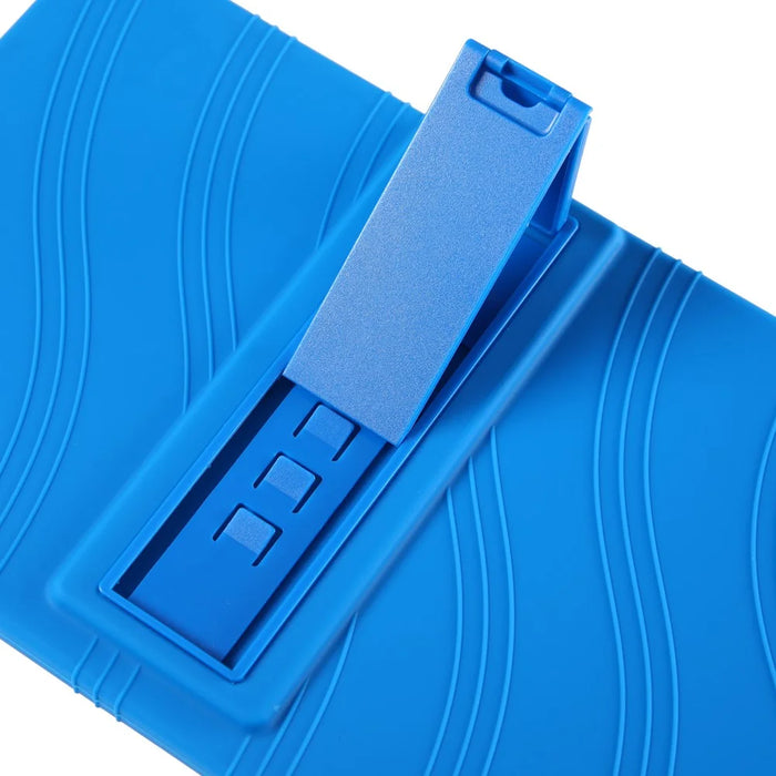 For Blackview Mega 2 Case Adjustable Kickstand Silicone Tablet Protective Cover - Dark Blue - 7