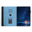 Tablet Case For Samsung Galaxy Tab S10 FE  /  S9 FE  /  S9 Rotating Stand Solid Color PU Leather Cover - Sky Blue - 2