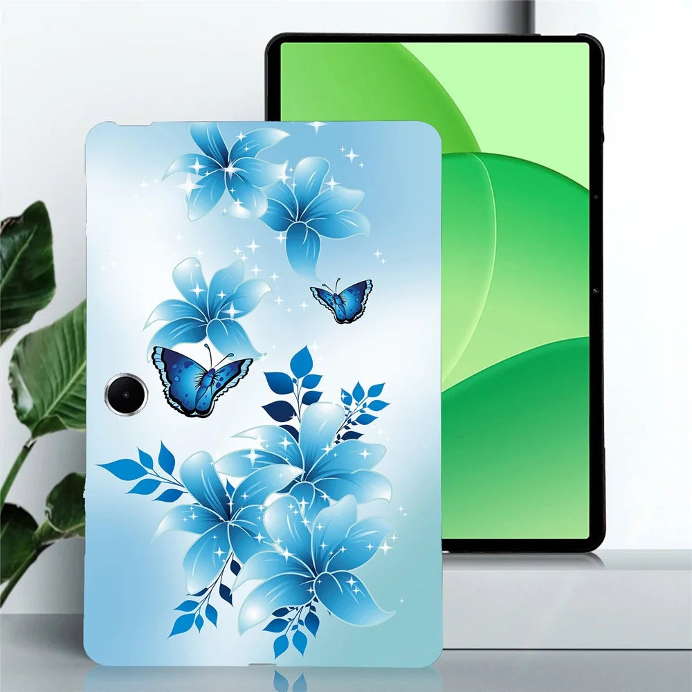 For OnePlus Pad Lite  /  Oppo Pad SE Case Pattern Printing Slim Soft TPU Tablet Cover - Blue Butterfly - 2
