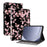For Samsung Galaxy Tab A11 / A9 Leather Case Pattern Printed Stand Tablet Cover with Card Slots - Plum Blossom - 1