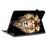 For Samsung Galaxy Tab A11 / A9 Leather Case Pattern Printed Stand Tablet Cover with Card Slots - Lion Head - 4