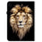 For Samsung Galaxy Tab A11 / A9 Leather Case Pattern Printed Stand Tablet Cover with Card Slots - Lion Head - 5