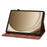 For Samsung Galaxy Tab A11+ Case Lily Flower Imprint Card Slots Leather Tablet Cover - Brown - 3