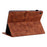 For Samsung Galaxy Tab A11+ Case Lily Flower Imprint Card Slots Leather Tablet Cover - Brown - 4