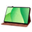 For OnePlus Pad Lite / Oppo Pad SE Case Lily Flower Imprint Card Slots Leather Tablet Cover - Brown - 3
