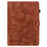 For OnePlus Pad Lite / Oppo Pad SE Case Lily Flower Imprint Card Slots Leather Tablet Cover - Brown - 6