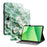 For OnePlus Pad Lite / Oppo Pad SE Leather Case Pattern Printed Stand Tablet Cover with Card Slots - Jade Flower - 1