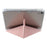 For iPad (2025) / iPad 10.9 (2022) Case Y-Fold Stand PU Leather Clear Acrylic Tablet Cover - Pink - 2