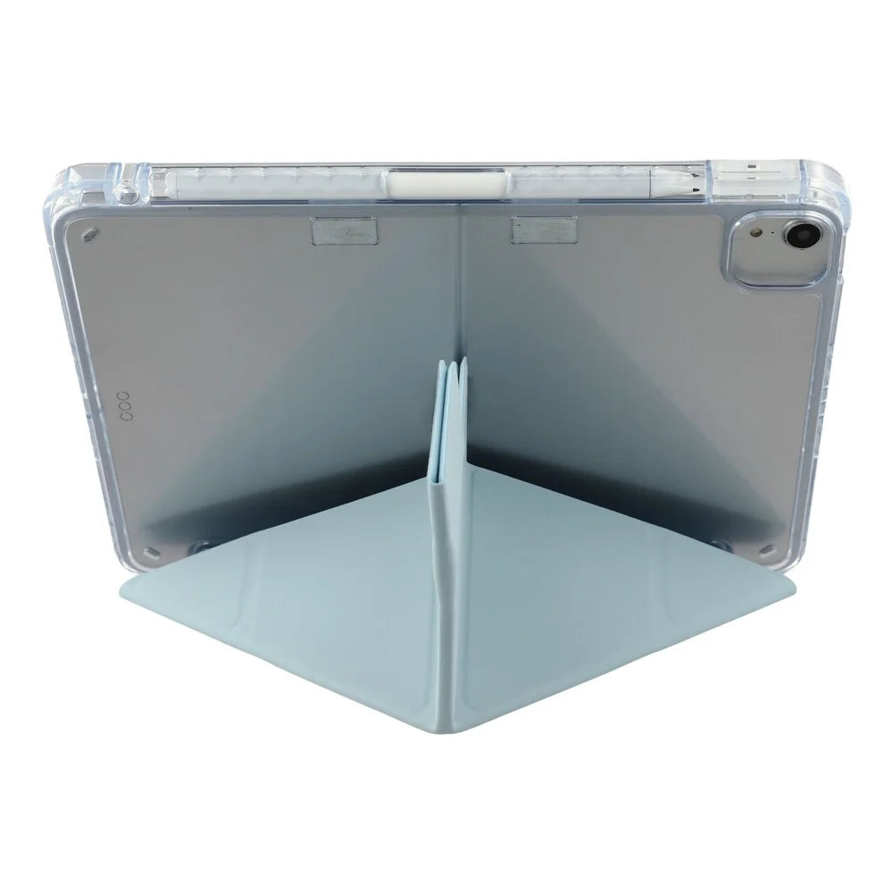 Stand Case for iPad Air 11 (2026) / (2025) / (2024) / Air (2022) / (2020) / iPad Pro 11 (2021) / (2020) / (2018) PU Leather Clear Acrylic Tablet Cover - Baby Blue - 2