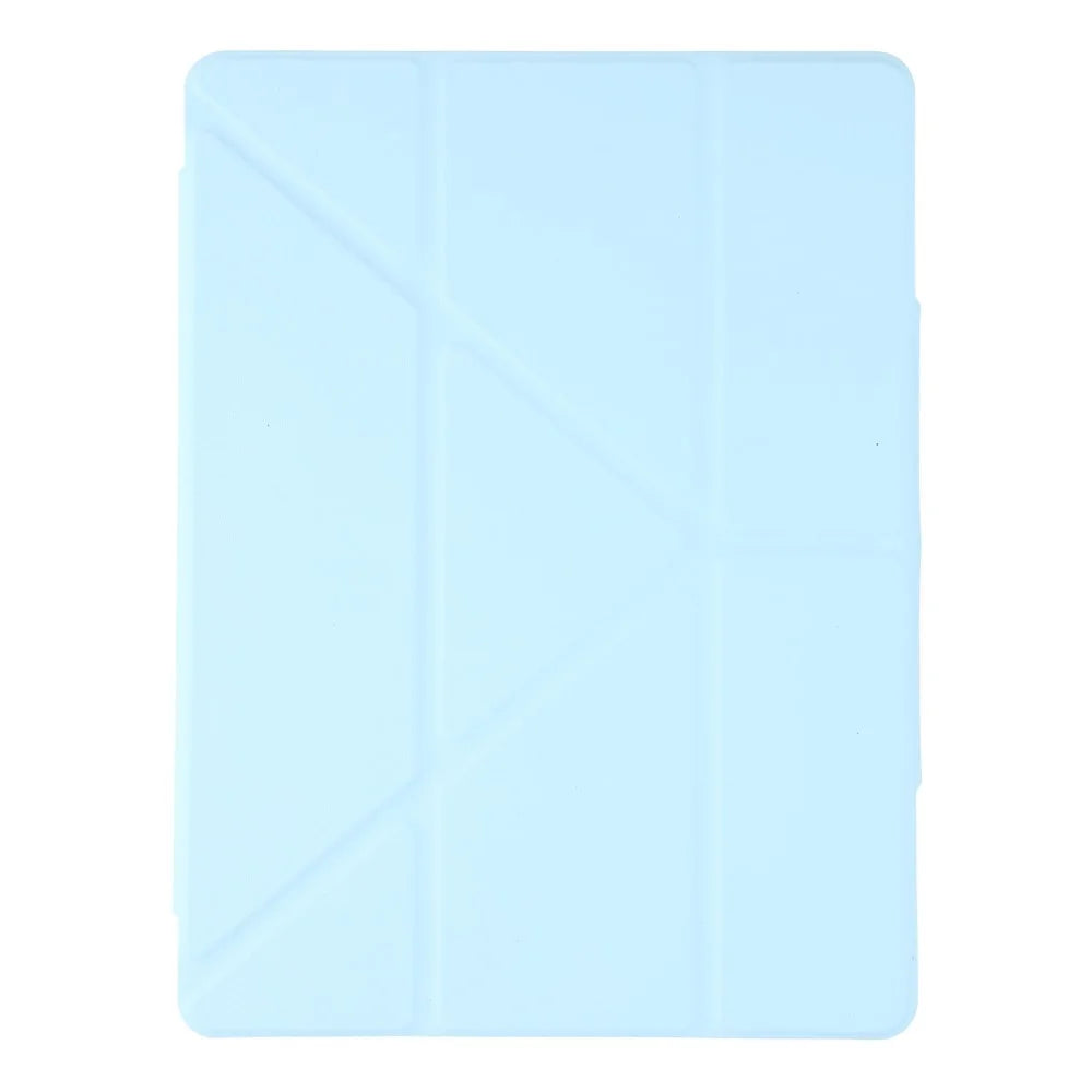 Stand Case for iPad Air 11 (2026) / (2025) / (2024) / Air (2022) / (2020) / iPad Pro 11 (2021) / (2020) / (2018) PU Leather Clear Acrylic Tablet Cover - Baby Blue - 6