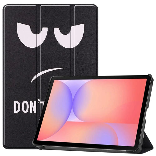 For Samsung Galaxy Tab S10 Lite Case Pattern Print Leather Stand Tablet Cover - Don't Touch Me - 1