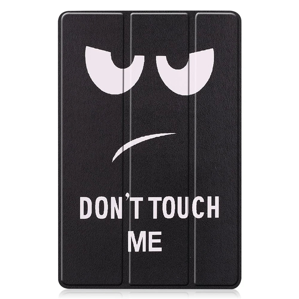 For Samsung Galaxy Tab S10 Lite Case Pattern Print Leather Stand Tablet Cover - Don't Touch Me - 7