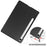 For Samsung Galaxy Tab S10 Lite Case Anti-Drop Leather Stand Tablet Cover - Black - 6