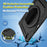 For iPad (2025)  /  10.9 (2022) Case Kickstand PC + TPU Shockproof Tablet Cover with Hand Strap  /  Pen Slot - Black - 4
