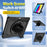 For iPad (2025)  /  10.9 (2022) Case Kickstand PC + TPU Shockproof Tablet Cover with Hand Strap  /  Pen Slot - Black - 6