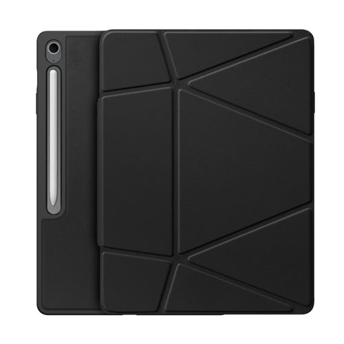DUX DUCIS For Samsung Galaxy Tab S10 FE+ Tablet Case  Vers Series Multi-function Folding Stand Leather Cover - Black - 1