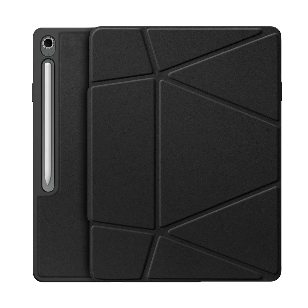 DUX DUCIS For Samsung Galaxy Tab S10 FE+ Tablet Case  Vers Series Multi-function Folding Stand Leather Cover - Black - 1