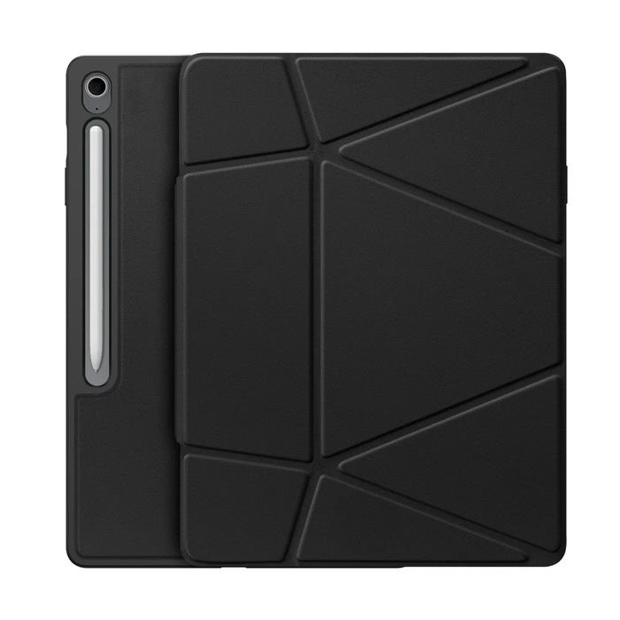 DUX DUCIS For Samsung Galaxy Tab S10 FE+ Tablet Case  Vers Series Multi-function Folding Stand Leather Cover - Black - 1