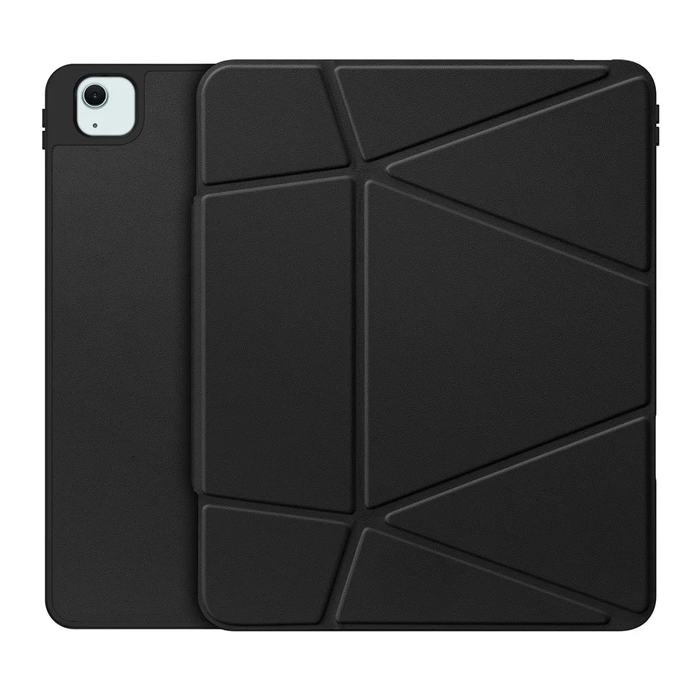 DUX DUCIS Vers Series Tablet Case for iPad Air 13 (2026) / (2025) / (2024) / Pro 12.9 (2022) / (2021) / (2020) / (2018) Stand Leather Cover - Black - 1