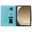 For Samsung Galaxy Tab A11+ / Tab A9+ Case Cat Buckle Closure Leather Protective Stand Cover - Baby Blue - 4