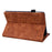 Tablet Case For Samsung Galaxy Tab S11 Ultra / S10 Ultra / S9 Ultra / S8 Ultra Card Slots Leather Cover Flower Pattern - Brown - 4