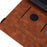 Tablet Case For Samsung Galaxy Tab S11 Ultra / S10 Ultra / S9 Ultra / S8 Ultra Card Slots Leather Cover Flower Pattern - Brown - 6
