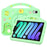 For iPad mini (2024) / (2021) Silicone Case Rotating Kickstand Hand Grip Cute Tablet Cover - 1