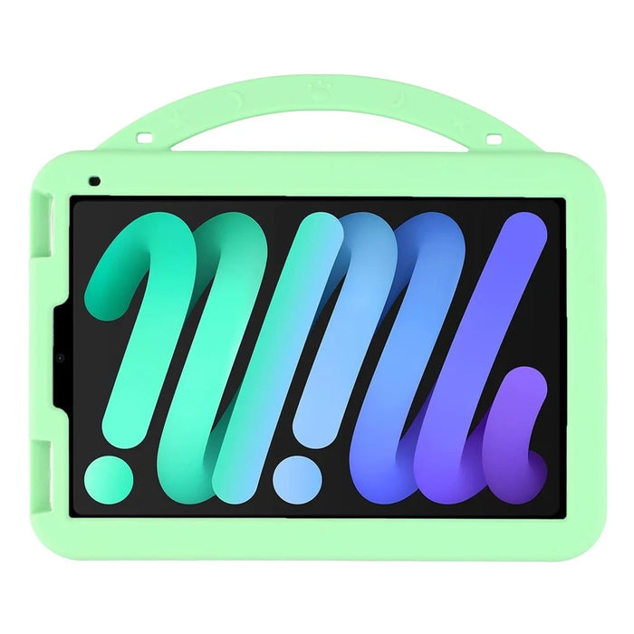 For iPad mini (2024) / (2021) Silicone Case Rotating Kickstand Hand Grip Cute Tablet Cover - 6