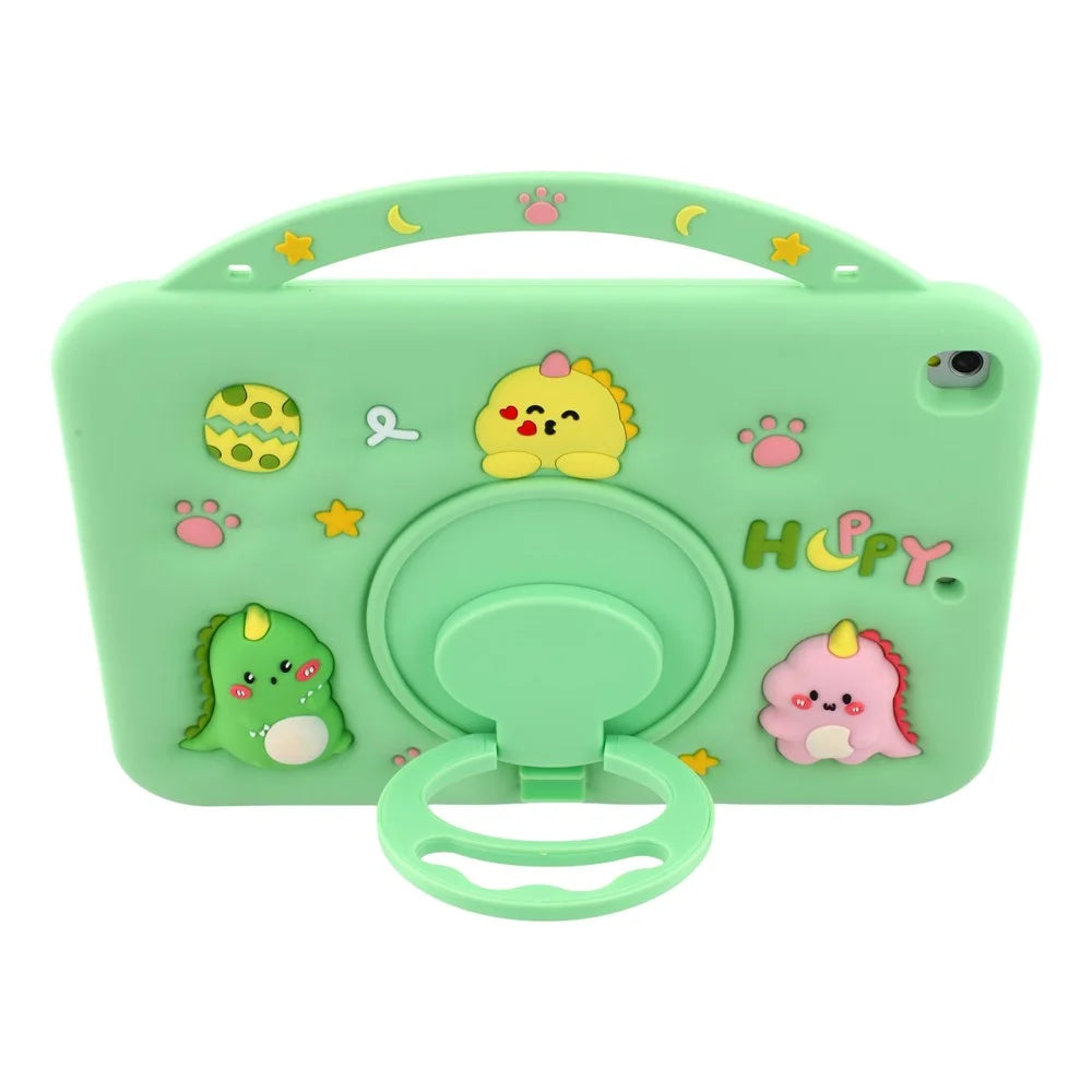 Silicone Case for iPad 10.2 (2021) / (2020) / (2019) / iPad Air 10.5 inch (2019) / Pro 10.5-inch (2017) Rotating Kickstand Hand Grip Cute Tablet Cover - 2