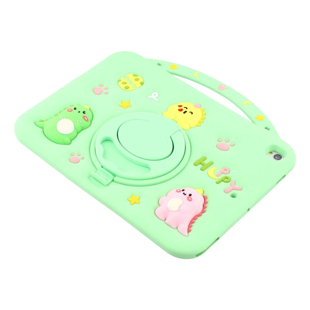 Silicone Case for iPad 10.2 (2021) / (2020) / (2019) / iPad Air 10.5 inch (2019) / Pro 10.5-inch (2017) Rotating Kickstand Hand Grip Cute Tablet Cover - 4