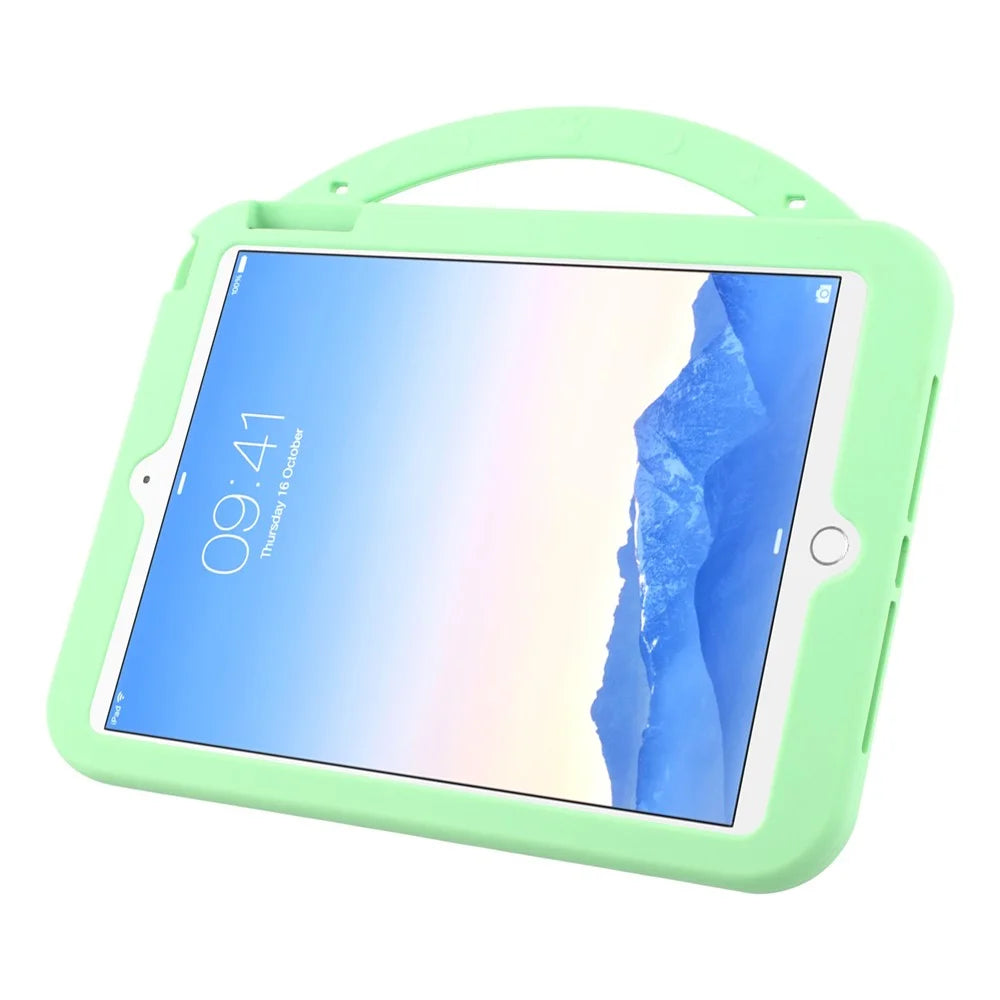 Silicone Case for iPad 9.7-inch (2018) / (2017) / iPad Air 2 / Air (2013) Rotating Kickstand Hand Grip Cute Tablet Cover - 3
