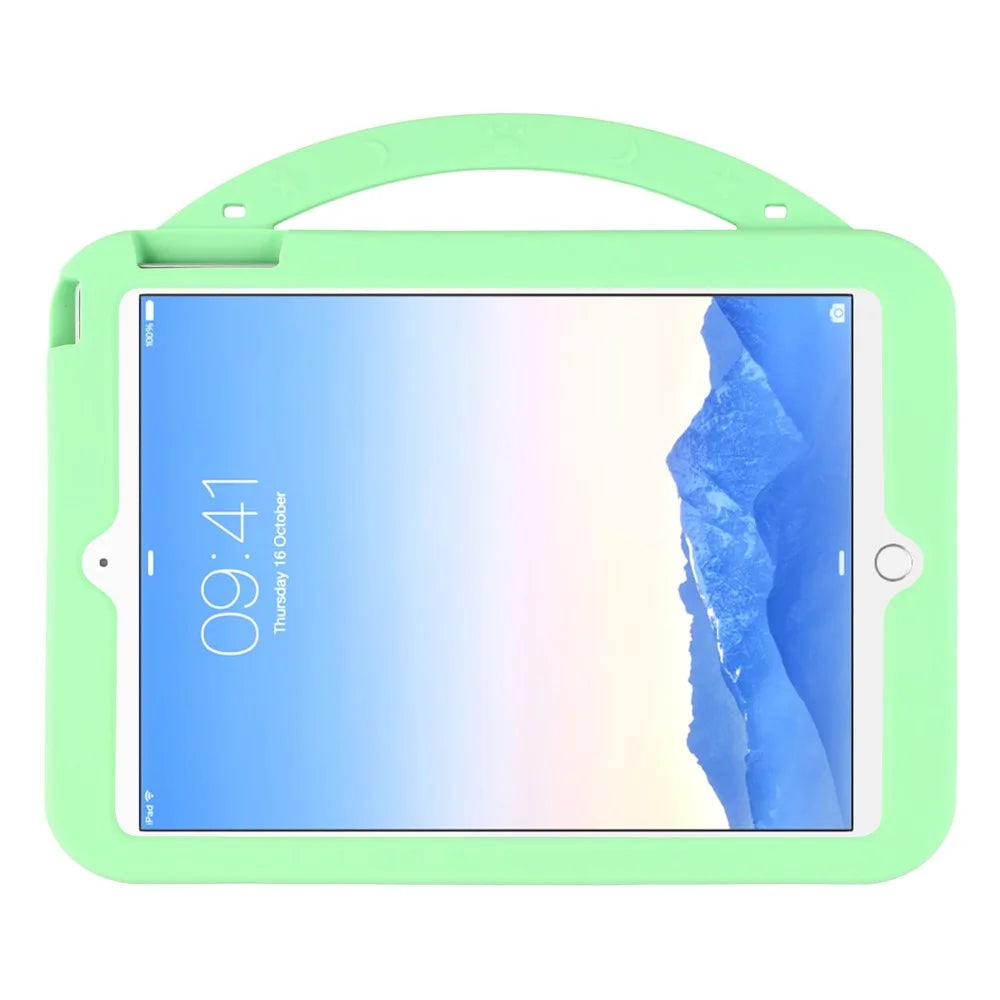 Silicone Case for iPad 9.7-inch (2018) / (2017) / iPad Air 2 / Air (2013) Rotating Kickstand Hand Grip Cute Tablet Cover - 6