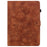 For Lenovo Tab K9 Case Lily Flower Imprint Card Slots Leather Tablet Cover - Brown - 5