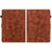 For Lenovo Tab K9 Case Lily Flower Imprint Card Slots Leather Tablet Cover - Brown - 7